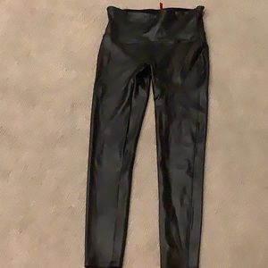 Faux leather SPANX leggings